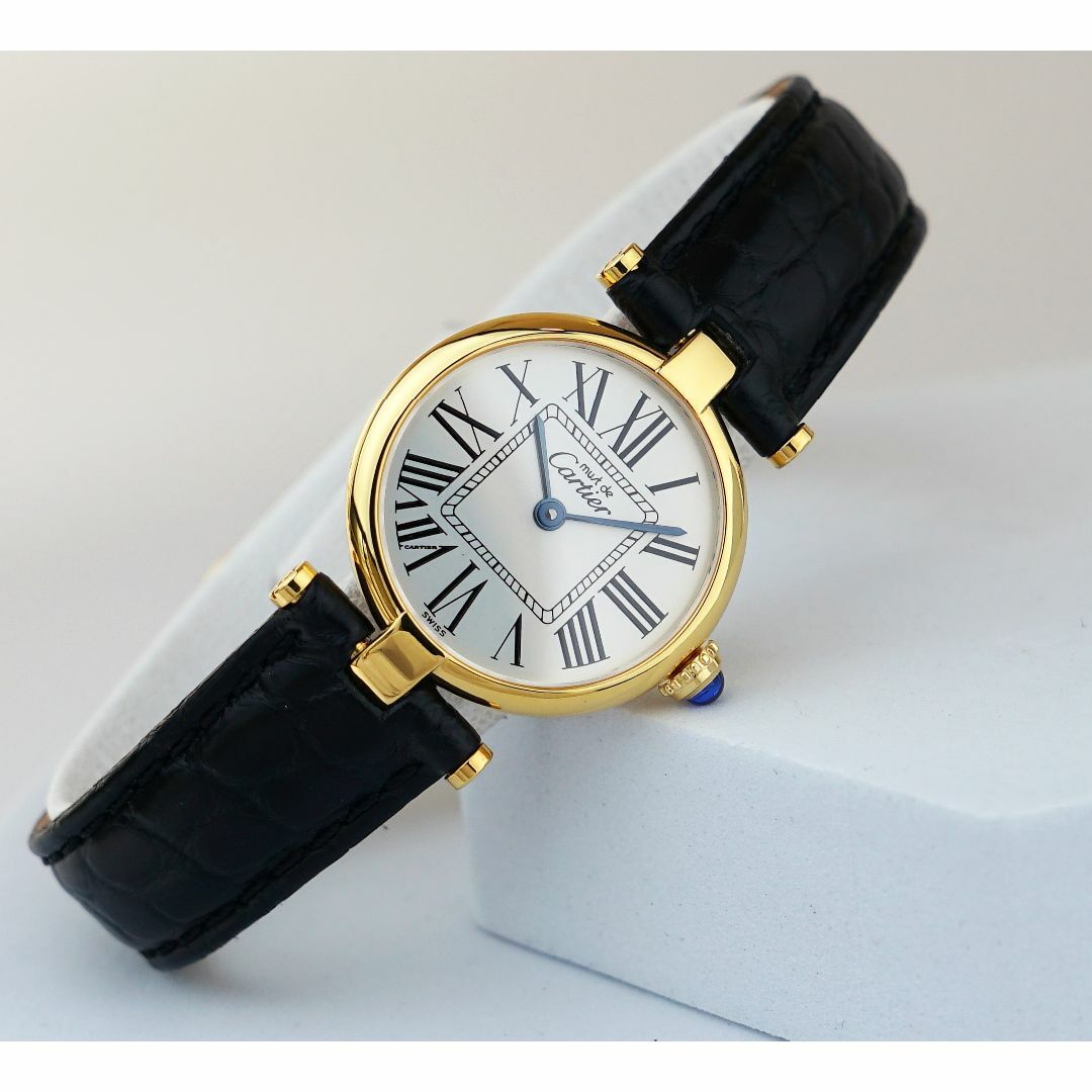 39CARTIER美品 カルティエ マスト ヴァンドーム オパラン ローマン SM Cartier