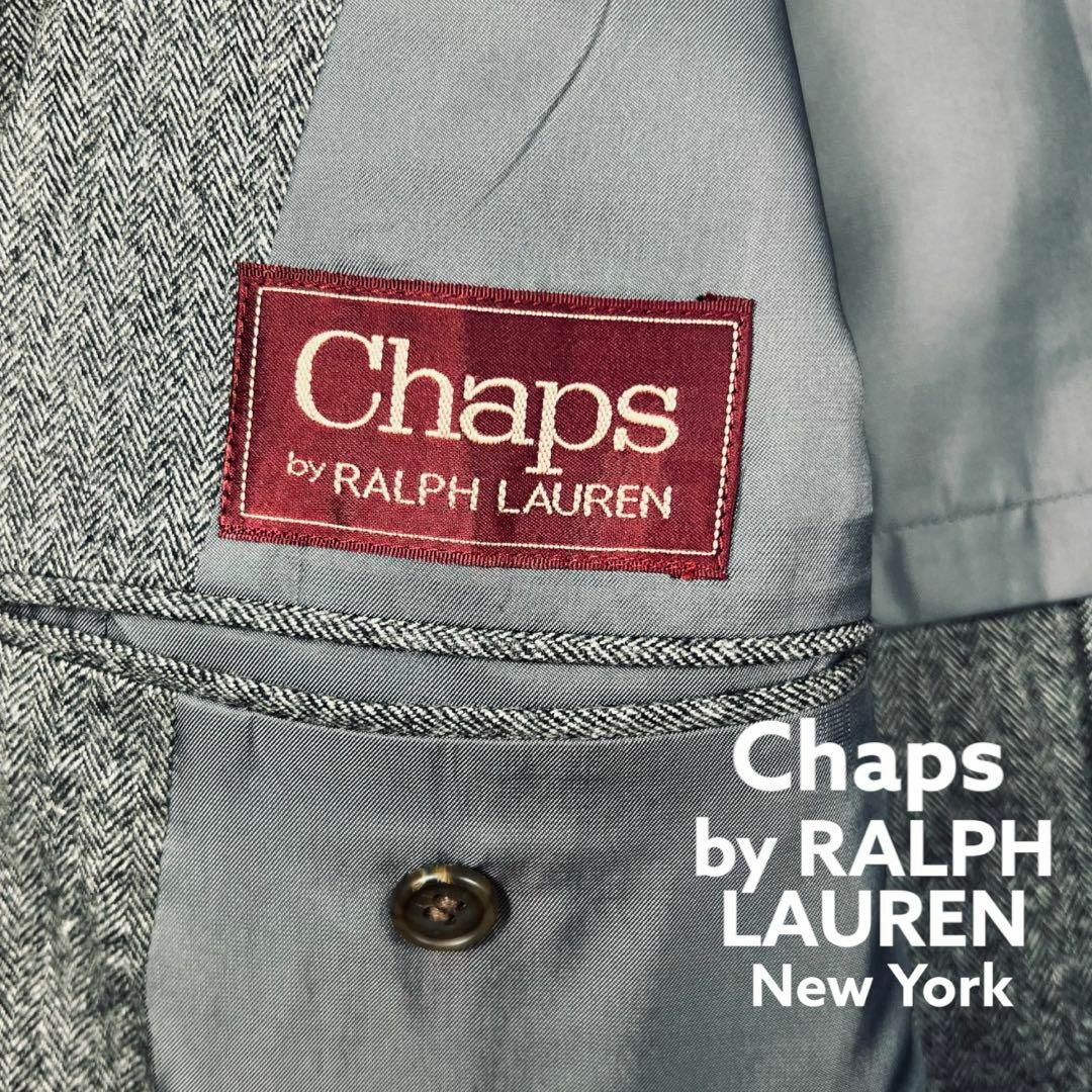 CHAPS(チャップス)の【チャップス】ラルフローレン スーツ セットアップ グレー L ヘリンボーン メンズのスーツ(セットアップ)の商品写真