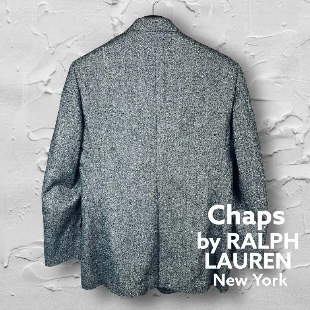 CHAPS(チャップス)の【チャップス】ラルフローレン スーツ セットアップ グレー L ヘリンボーン メンズのスーツ(セットアップ)の商品写真