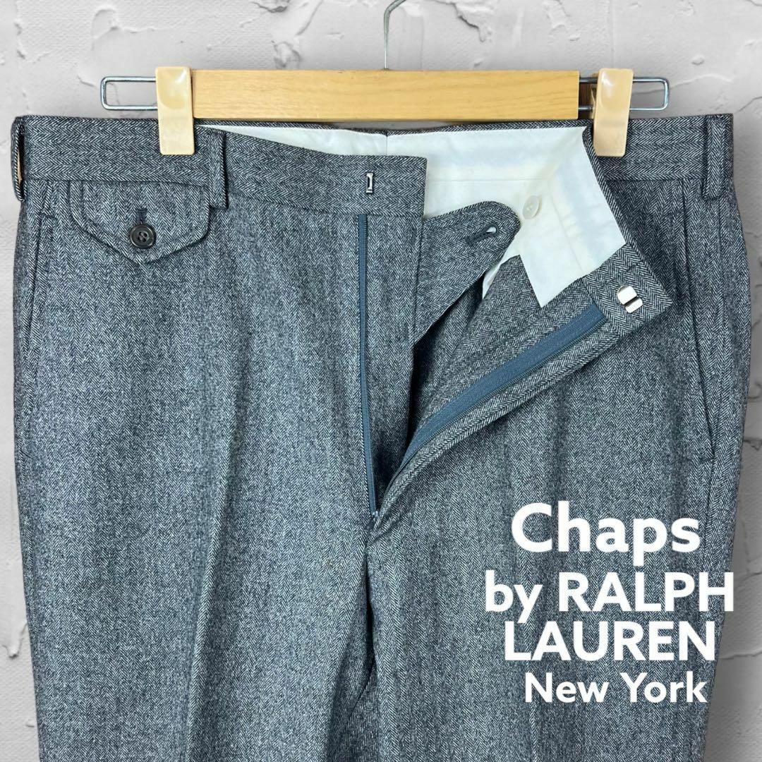 CHAPS(チャップス)の【チャップス】ラルフローレン スーツ セットアップ グレー L ヘリンボーン メンズのスーツ(セットアップ)の商品写真