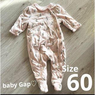 ベビーギャップ(babyGAP)の抱っこ紐でも安心♡60 ベビーギャップ 足付きロンパース(ロンパース)