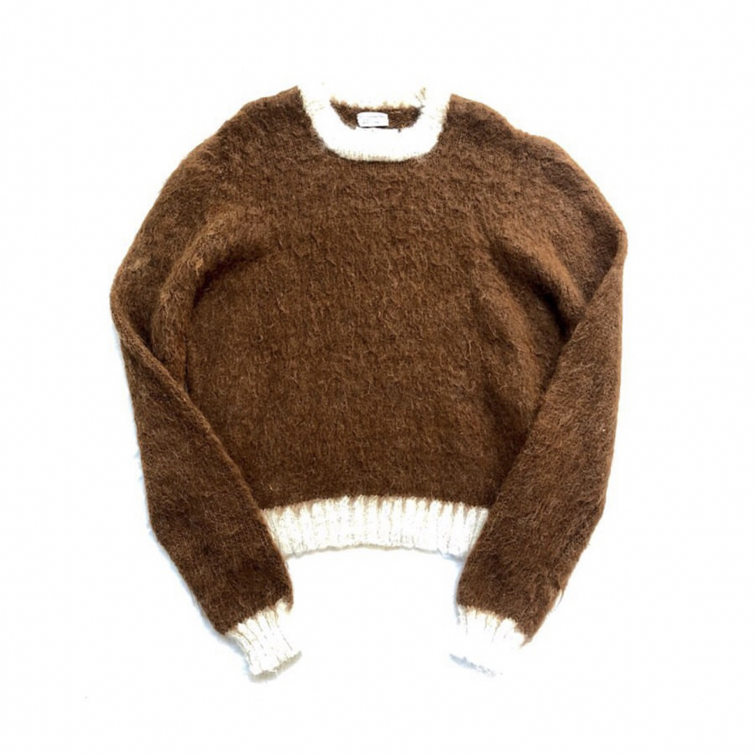 Andes outfitters  by color alpaca Knitbrownwhite素材