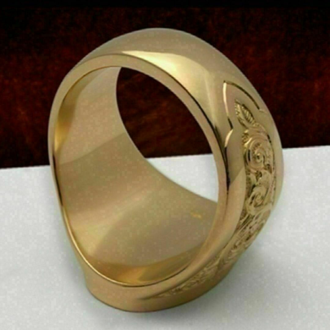 【A056】リング　メンズ　指輪　ゴールド　マリア　聖母　20号 メンズのアクセサリー(リング(指輪))の商品写真