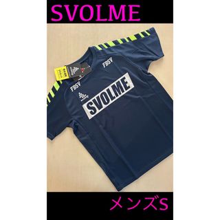 スボルメ(Svolme)の新品タグ付き　メンズS スボルメ LINE TRトップ 半袖(ネイビー)(ウェア)