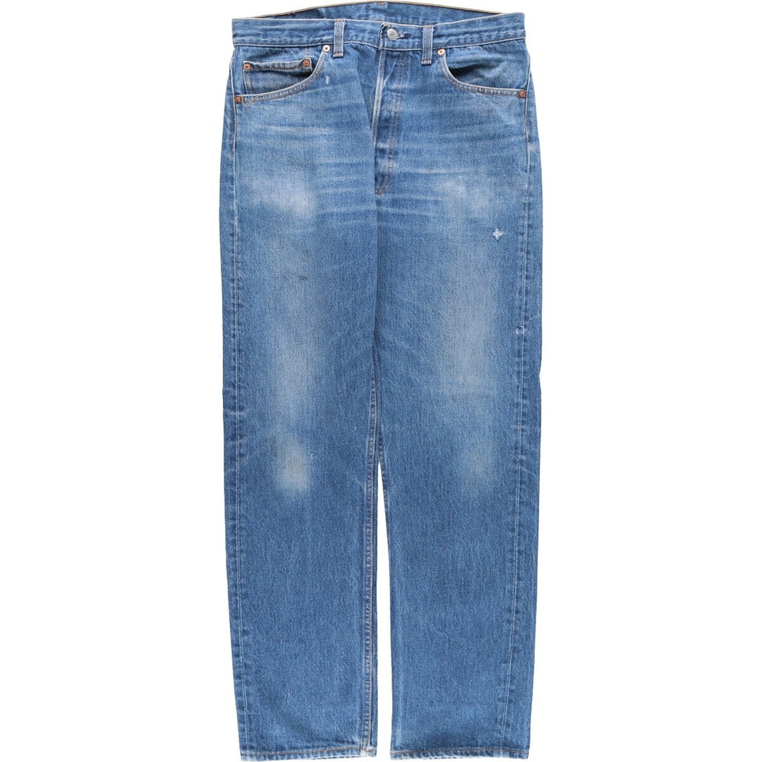 90年代 リーバイス Levi's リーバイス501XX レプリカ ストレートデニムパンツ USA製 メンズw35 ヴィンテージ /eaa394444ブルー系青色柄