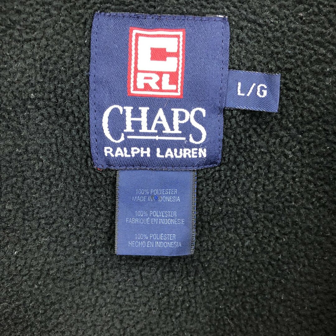 Ralph Lauren(ラルフローレン)の古着 90年代 ラルフローレン Ralph Lauren CHAPS チャップス フリースジャケット メンズL ヴィンテージ /eaa407565 メンズのジャケット/アウター(その他)の商品写真