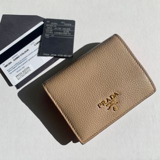 プラダ(PRADA)のPRADA プラダ　財布　二つ折り　折り財布　レザー　革　正規品　バイカラー(財布)