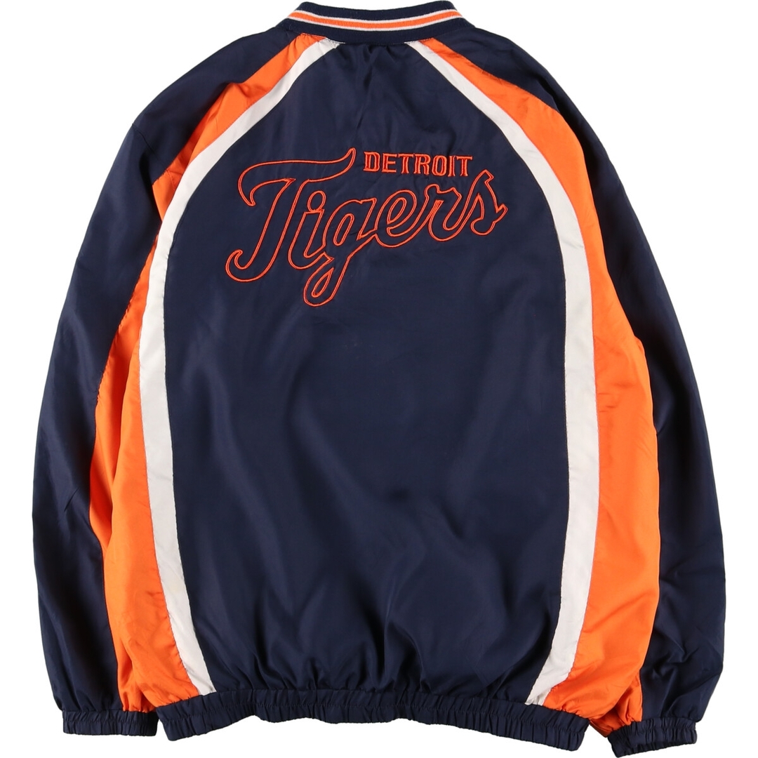 古着 GENUINEMERCHANDISE MLB DETROIT TIGERS デトロイトタイガース ウォームアッププルオーバー メンズL /eaa383066 メンズのジャケット/アウター(ナイロンジャケット)の商品写真