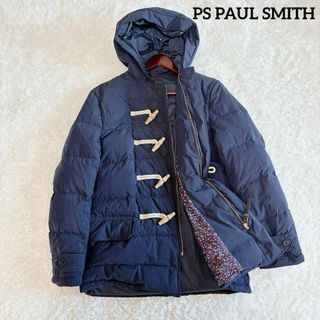 極美品　PS PaulSmith ダウンコート　バイカラー　ネイビー×ブラック