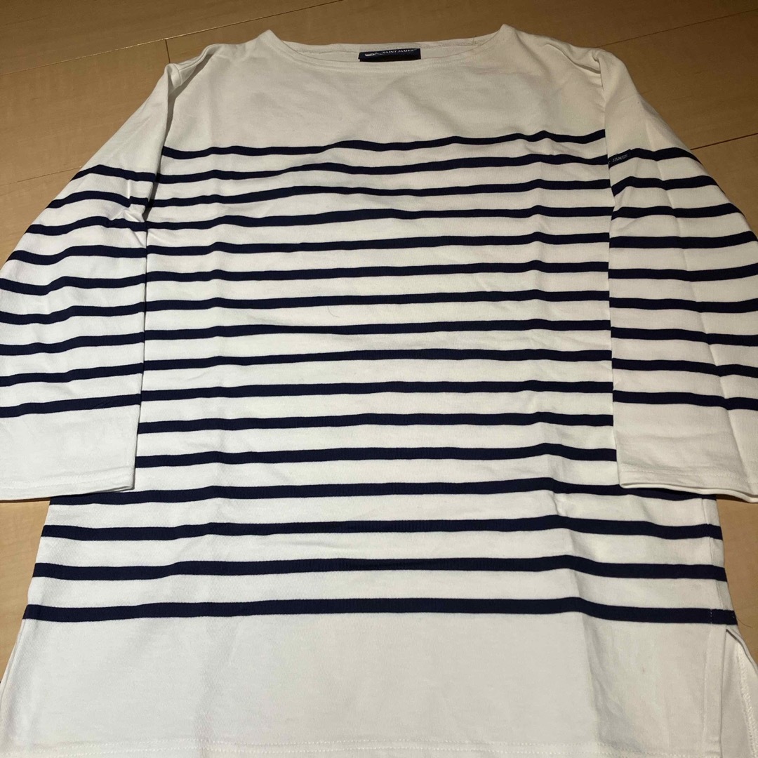 SAINT JAMES(セントジェームス)の極美品 フランス製 セントジェームス NAVAL ボーダー b-shop  レディースのトップス(Tシャツ(長袖/七分))の商品写真