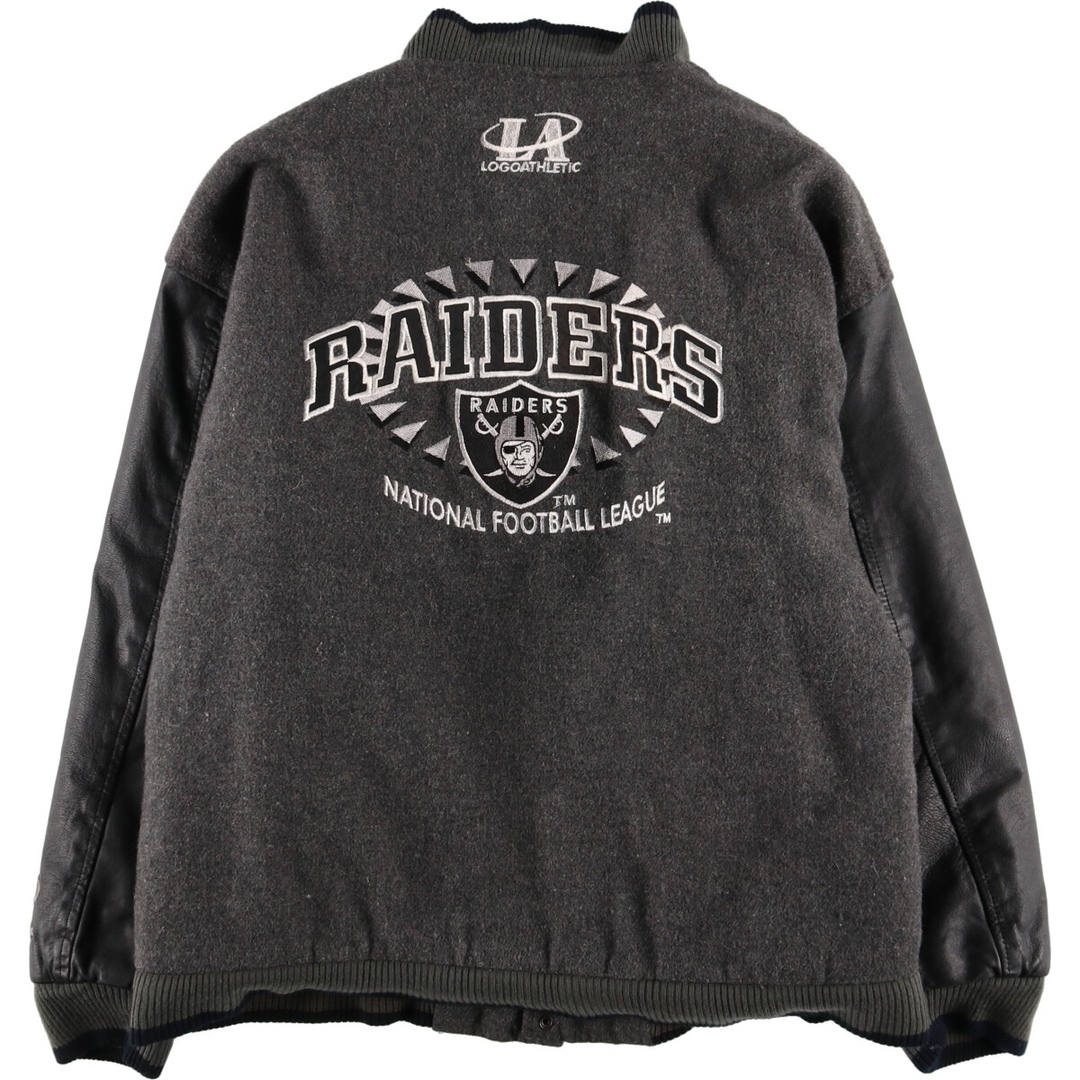 NFL レイダース RAIDERS リバーシブル 刺繍ロゴ ナイロンプルオーバー NFL レイダース RAIDERS リバーシブル 刺繍ロゴ ナイロンプルオーバー