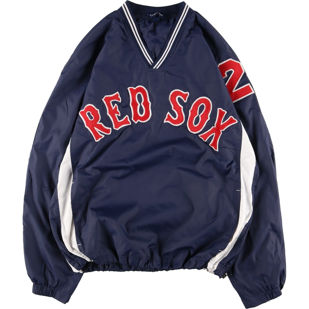 sport-tek特徴sport-tek MLB BOSTON REDSOX ボストンレッドソックス ウォームアッププルオーバー メンズM /eaa383070