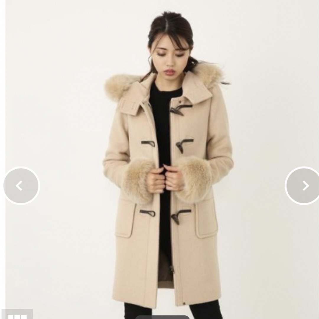 rienda(リエンダ)のrienda♡ Faux Fur SLV WoolダッフルCT レディースのジャケット/アウター(ダッフルコート)の商品写真