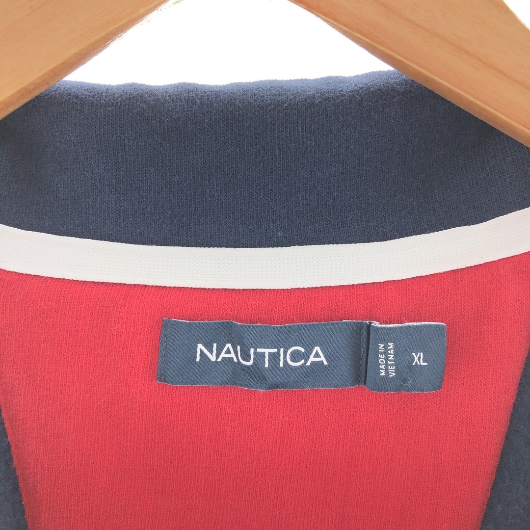 NAUTICA(ノーティカ)の古着 ノーティカ NAUTICA ハーフジップスウェットシャツ トレーナー メンズXL /taa002382 メンズのトップス(スウェット)の商品写真