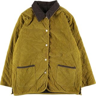 古着 DENIM AND CO. リバーシブル キルティング コーデュロイジャケット レディースXL /eaa398211(Gジャン/デニムジャケット)