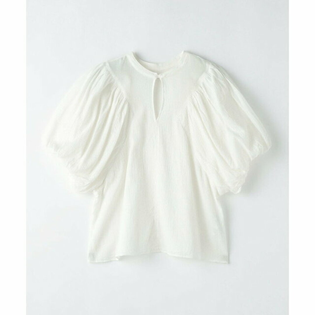 UNITED ARROWS green label relaxing(ユナイテッドアローズグリーンレーベルリラクシング)の【WHITE】【FREE】<EMMEL REFINES>EM ギャザー バルーン 2WAY ブラウス レディースのトップス(シャツ/ブラウス(長袖/七分))の商品写真