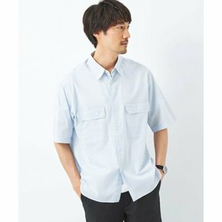 ユナイテッドアローズグリーンレーベルリラクシング(UNITED ARROWS green label relaxing)の【LT.BLUE】コットン シルク ボイル Wパッチポケット シャツ(その他)