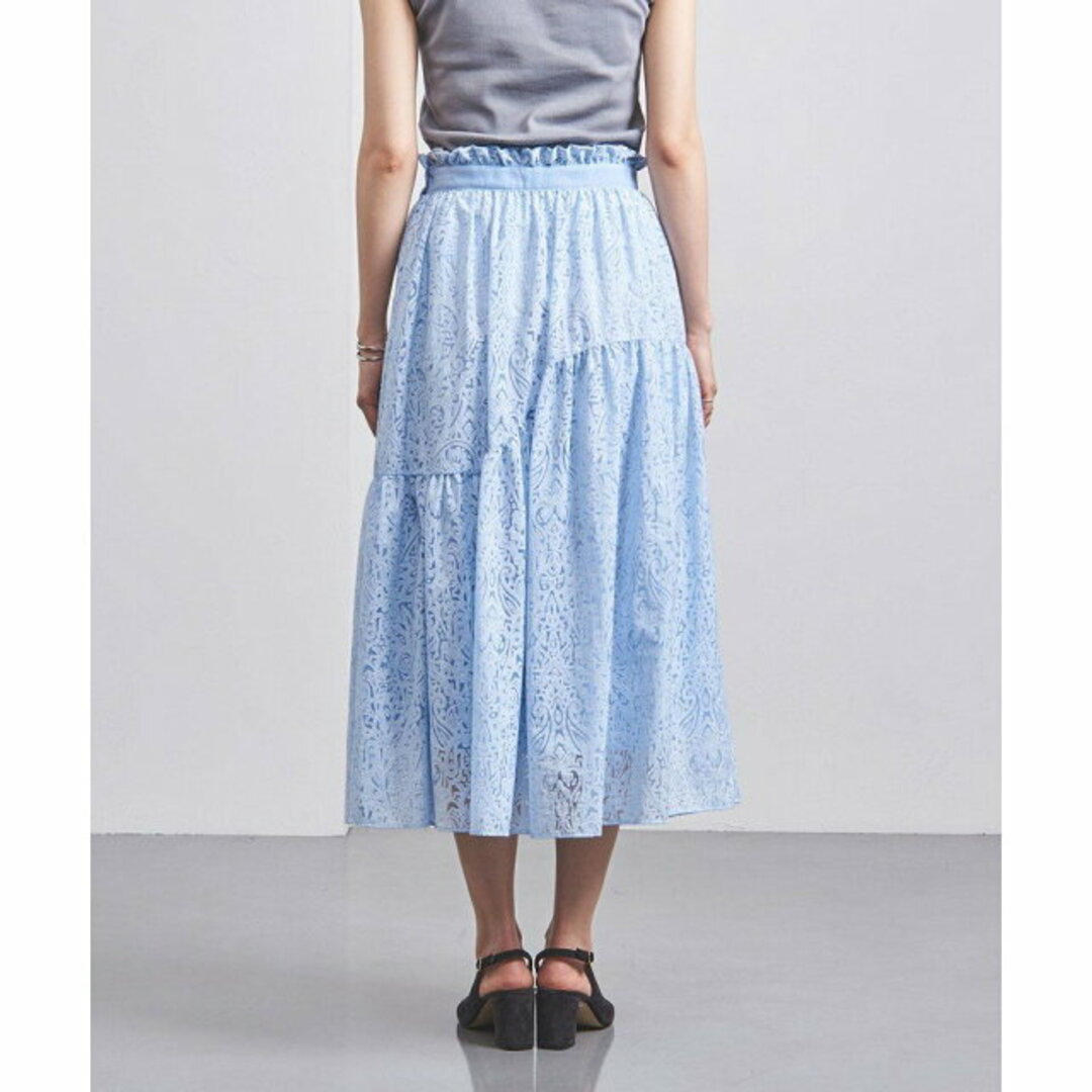 UNITED ARROWS(ユナイテッドアローズ)の【LT.BLUE】オパールプリント ティアードスカート その他のその他(その他)の商品写真