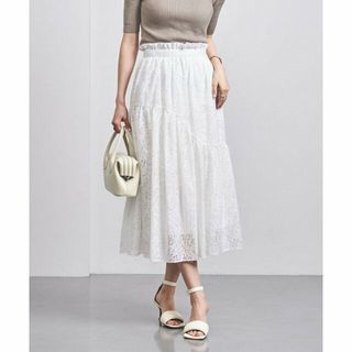 ユナイテッドアローズ(UNITED ARROWS)の【WHITE】オパールプリント ティアードスカート(その他)