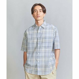 ビューティアンドユースユナイテッドアローズ(BEAUTY&YOUTH UNITED ARROWS)の【LT.BLUE】スラブ チェック ワイドヘム フォルム シャツ(その他)