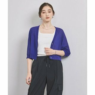 ユナイテッドアローズ(UNITED ARROWS)の【PURPLE】ドルマンスリーブ ショート カーディガン(カーディガン)