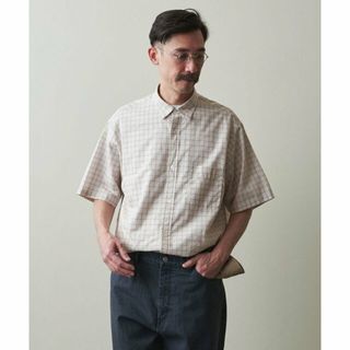 スティーブンアラン(steven alan)の【BEIGE】<Steven Alan> C/S/L CHECK REGULAR COLLAR SHORT SLEEVE SHIRT -ALINE/シャツ(その他)