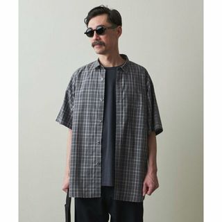 スティーブンアラン(steven alan)の【BLACK】<Steven Alan> C/S/L CHECK REGULAR COLLAR SHORT SLEEVE SHIRT -ALINE/シャツ(その他)