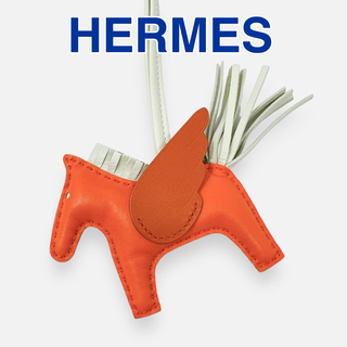 エルメス(Hermes)のエルメス ペガサス ロデオ PM チャーム アニョーミロ レザー オレンジ(チャーム)