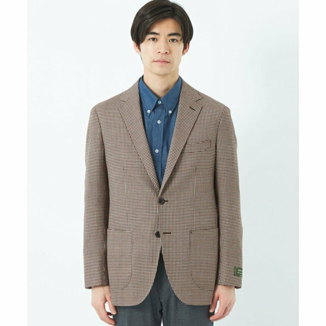 UNITED ARROWS green label relaxing(ユナイテッドアローズグリーンレーベルリラクシング)の【MD.BROWN】<REDA>メッシュ 千鳥格子 2B RG 2P- ジャケット その他のその他(その他)の商品写真