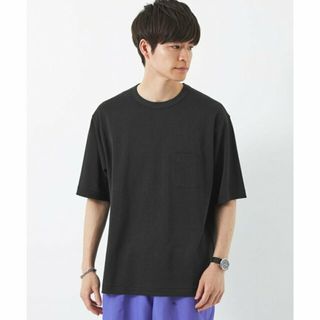 ユナイテッドアローズグリーンレーベルリラクシング(UNITED ARROWS green label relaxing)の【BLACK】KAMITO テンジク クルーネック Tシャツ(Tシャツ/カットソー(半袖/袖なし))