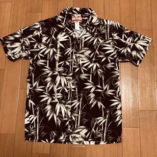 ロバートジェイクレンシー(ROBERT J. CLANCEY)のRJC  アールジェイシー アロハシャツ Sサイズ 笹柄 ハワイ製(Tシャツ/カットソー(半袖/袖なし))