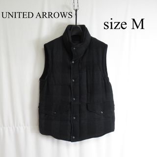 UNITED ARROWS green label relaxing - UNITED ARROWS ウール ダウン ベスト アウター ジャケット M