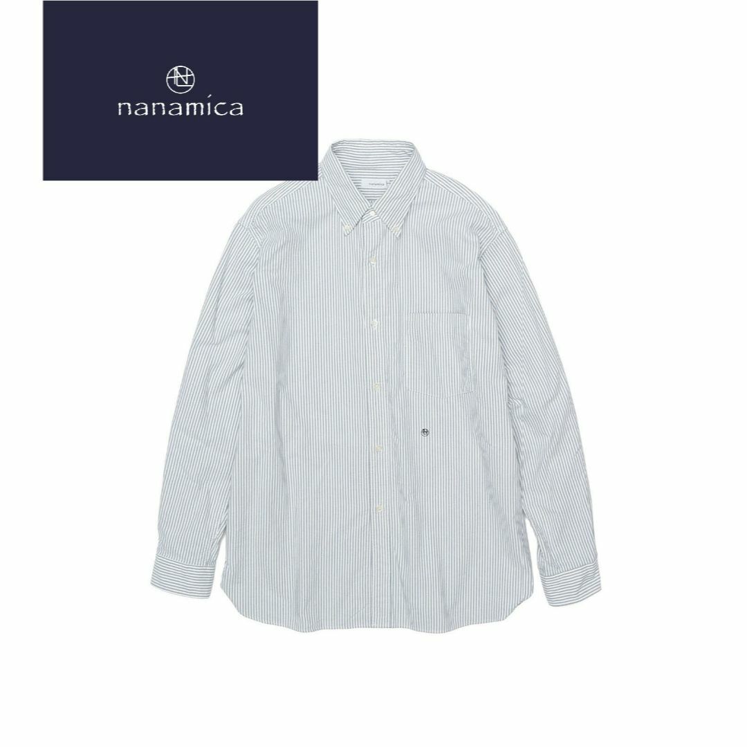 nanamica(ナナミカ)の新品　ナナミカ　Button Down Stripe Wind Shirt メンズのトップス(シャツ)の商品写真