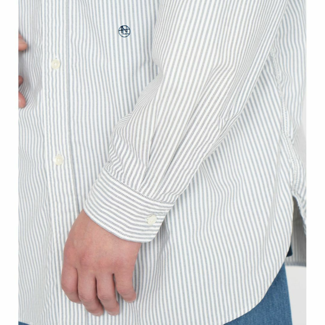 nanamica(ナナミカ)の新品　ナナミカ　Button Down Stripe Wind Shirt メンズのトップス(シャツ)の商品写真