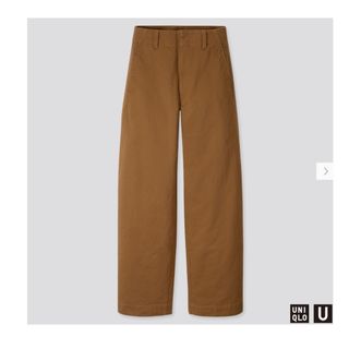 ユニクロ(UNIQLO)のユニクロ、ワイドフィットカーブパンツ、ウエスト67cm(カジュアルパンツ)