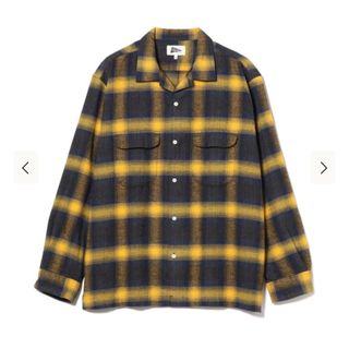 ビームス(BEAMS)のPilgrim Surf+Supply オンブレチェックシャツ 紺 黄(シャツ)