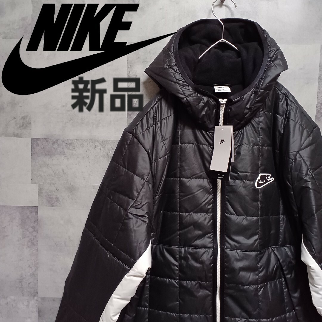 メンズ✨新品✨ NIKE ナイキ フリースフーディジャケット ブラック XL 防寒