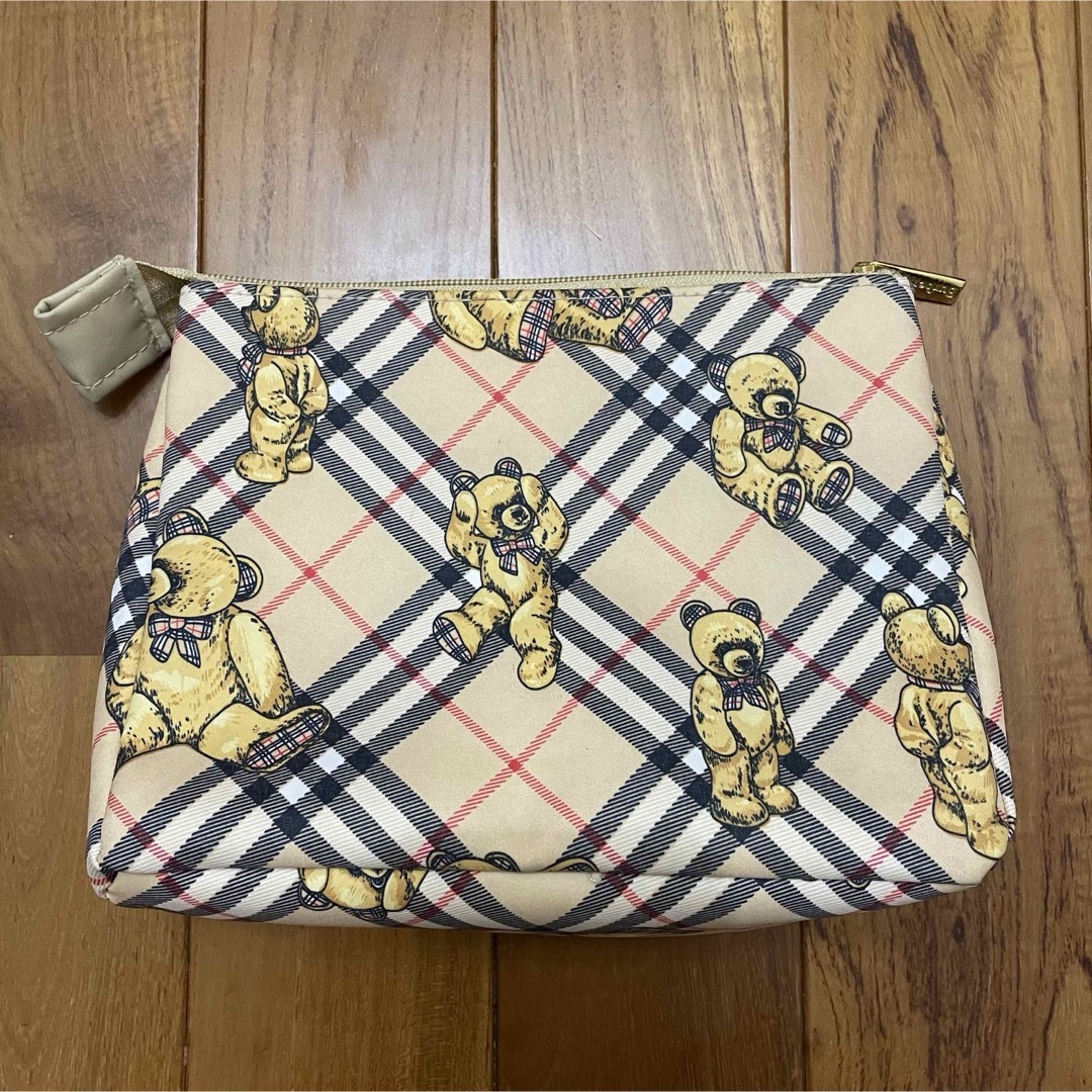 BURBERRY(バーバリー)のBurberrys BURBERRY くま柄 ポーチ レトロ ヴィンテージ レディースのファッション小物(ポーチ)の商品写真