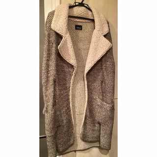 アメリヴィンテージ(Ameri VINTAGE)のZARA 美品　ニットコート　白黒　todayful clane ships(ロングコート)