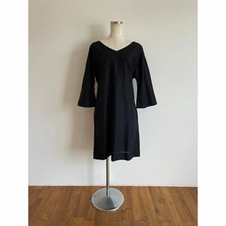 ドレステリア(DRESSTERIOR)のドレステリア/ワンピース/ブラック/サイズ36/コットン/裏地付き/日本製(ひざ丈ワンピース)