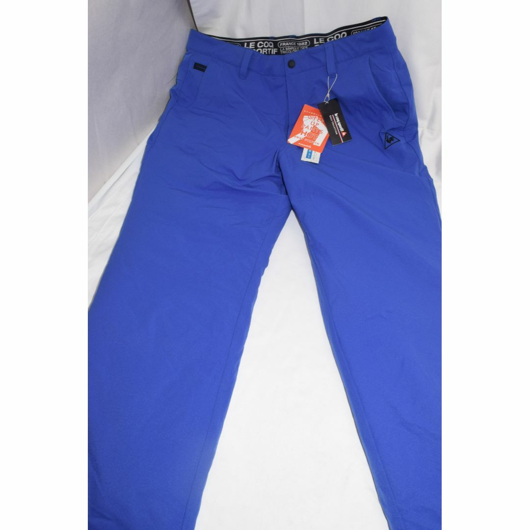 新品☆ルコック ゴルフ☆中綿&ダウン パンツ☆秋冬保温☆青☆XL
