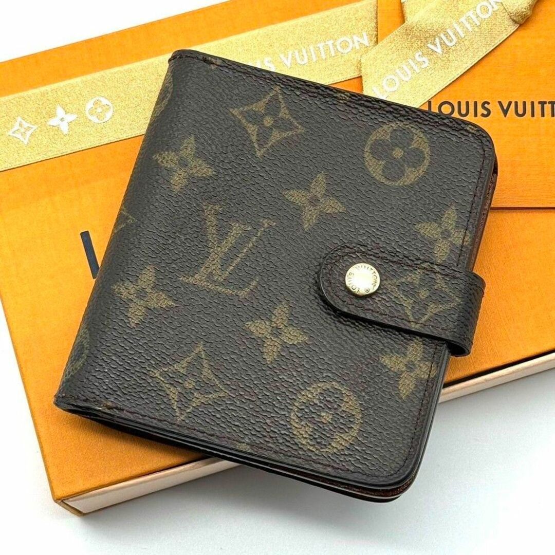 美品・良品 ルイヴィトン モノグラム コンパクトジップ 折り財布 ユニセックス | フリマアプリ ラクマ