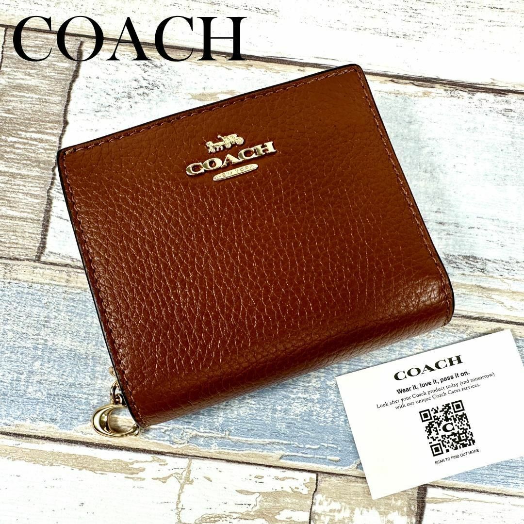 COACH(コーチ)のCOACH　コーチ　折り財布　C2862　コンパクトウォレット　ラウンドファスナ レディースのファッション小物(財布)の商品写真