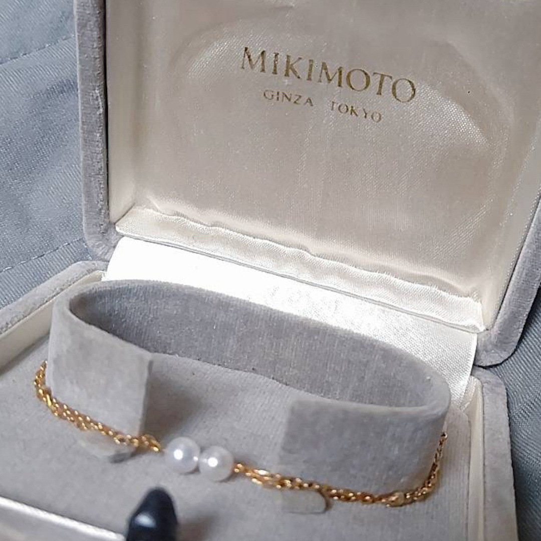 MIKIMOTO(ミキモト)のGWセール❤️ミキモト／アコヤ真珠ブレスレット／K18YG／18cm レディースのアクセサリー(ブレスレット/バングル)の商品写真