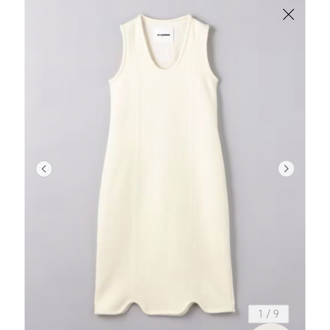 JIL SANDER - 極美品☆Jill SANDERスカラップヘムノースリーブ JIL SANDER - 極美品☆Jill SANDERスカラップヘムノースリーブ