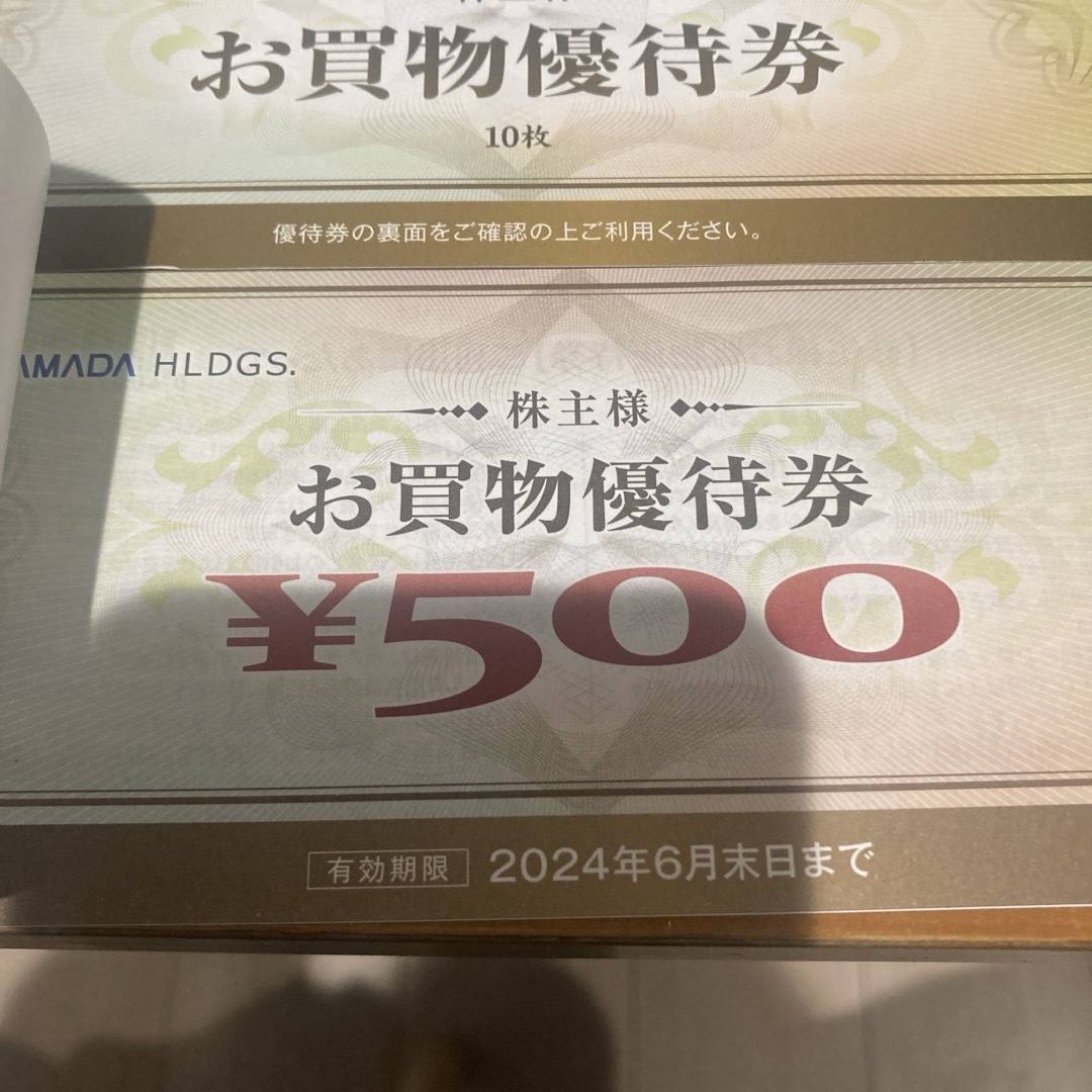 ショッピングヤマダ電機　株主優待　20,000円分　期限6月末