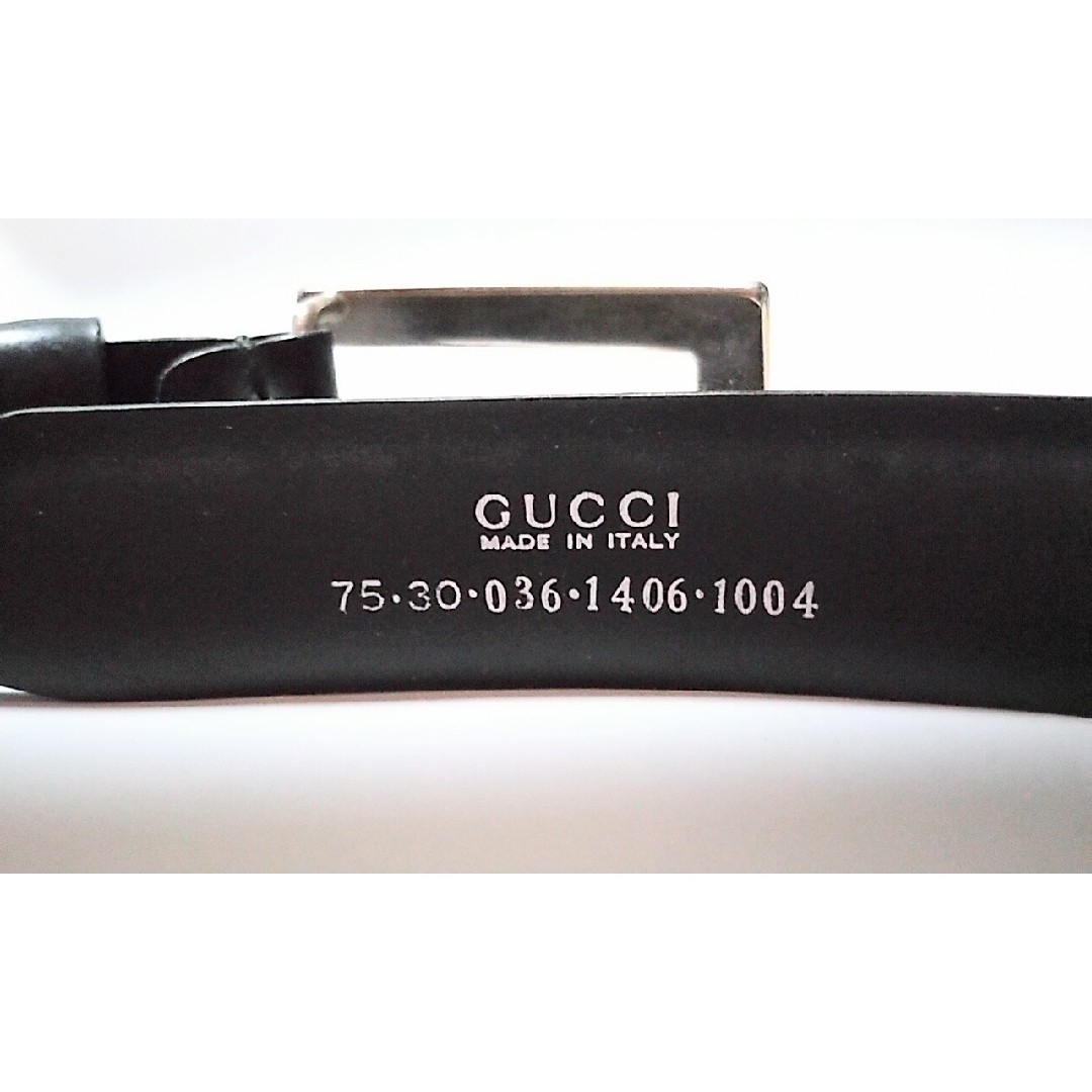 Gucci(グッチ)のGUCCI ベルト/ブラック/レディース/75・30　036・1046・1004 レディースのファッション小物(ベルト)の商品写真