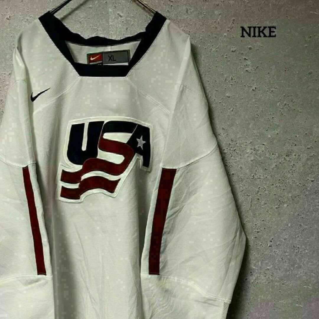 NIKE ナイキ アイスホッケー IIHF チームシャツ USA 代表 XL | フリマアプリ ラクマ