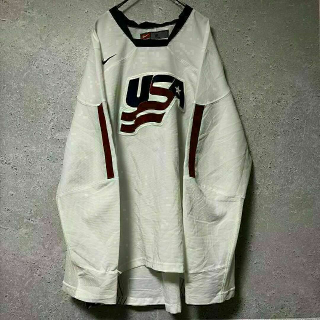 NIKE ナイキ アイスホッケー IIHF チームシャツ USA 代表 XL