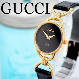 グッチ(Gucci)の89 GUCCI グッチ時計　レディース腕時計　ブラック　アンティーク　希少(腕時計)